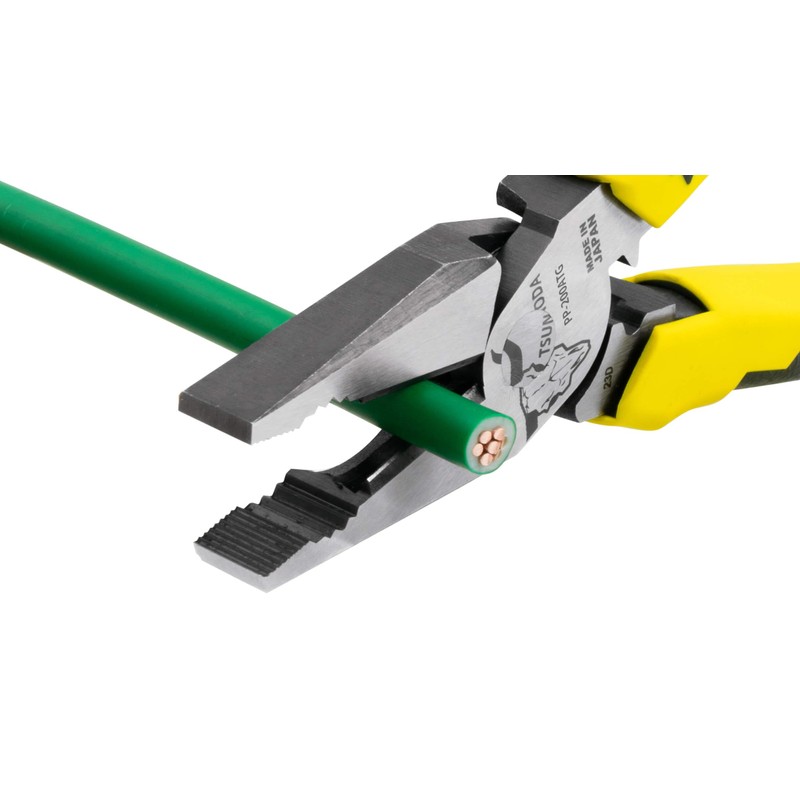 Tsunoda PP-200ATG, High-Leverage Combination Pliers for Electricians 8-inches (200mm), Heavy
