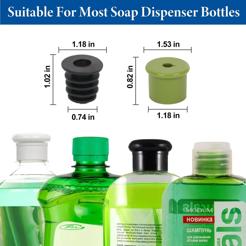 Tesrin Dish Soap Dispenser for Kitchen Sink Built in Soap