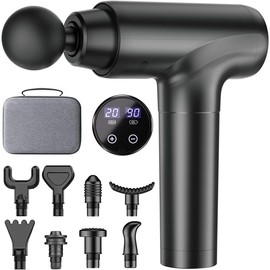 Cotsoco Muscle Massage Gun, Digital Display Deep Tissue Percussion Back Massager Gun with 20 Speeds, Valentine's Day Gifts for Men