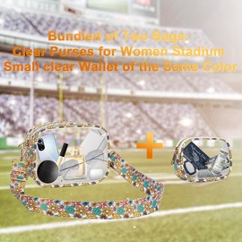 KETIEE Clear Crossbody Bag | Stadium Approved Clear Purses for Women | Clear Shoulder Bags Tote Handbag Clutch Bag with Adjustable Strap for Concerts Sports (Yellow)