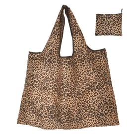 Foldable Reusable Shopping Bag, Waterproof Folding Shopping Tote Bag Eco-Friendly Bag Hand Bags Grocery Shopping Cloth Bags with Leopard Print Eco Gifts for Shopping Travel Picnic Camper Van Gifts