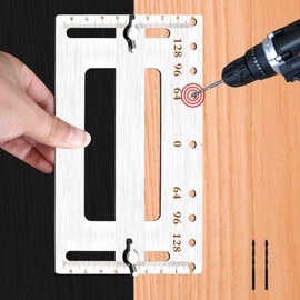 Pexintek Handle Knobs Drilling Template, Cabinet Hardware Stainless Steel Hole Finder Hole Opener for Cabinet Handles and Dresser Handles, Drawers Pull and Knobs Mounting Tool