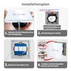 LIAONFOY WiFi Controlled Curtain Switch Flush-Mounted Intelligent Touch Switch Remote