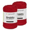 Loopncraft Macrame Yarn, Set of 2, Red, 2 x 2