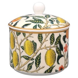 The Leonardo Collection Fruits Sugar Bowl by William Morris | Elegant Ceramic Sugar Bowl with Iconic William Morris Fruits Design | Perfect for Tea Time or as a Decorative Piece