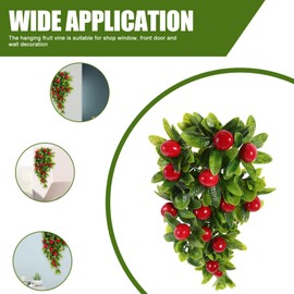 EXCEART Green Decor Home Decor Imitation Fruit Vine Faux Fruit Vine. Fake Vine Artificial Hanging Fruit Vine Fake Fruit Plant Simulated Green Leaf Vine Plastic False Green Leaves Household