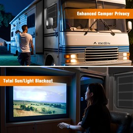 Magnetic RV Window Shade Cover 16x25 Inches - Foldable Blackout for Door, Windshield & Side Windows UV Protection, Privacy & Heat Blocking No Tool Installation, Essential Camper Accessories