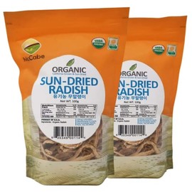 McCabe Organic Sun-Dried Radish - Daikon Radish | Rich with Fiber & Minerals | USDA and CCOF Certified | Product of USA | 100g Pack of 2