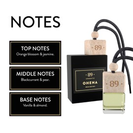 ? 89 ? Aromatic ? 89 ? Auto Glas-Lufterfrischer zum Aufh?ngen - Safranduft H?ngender Diffusor C Lang anhaltender Autoduft gegen Gerche C Premium Duftbaum fr Auto, Bro, Zuhause