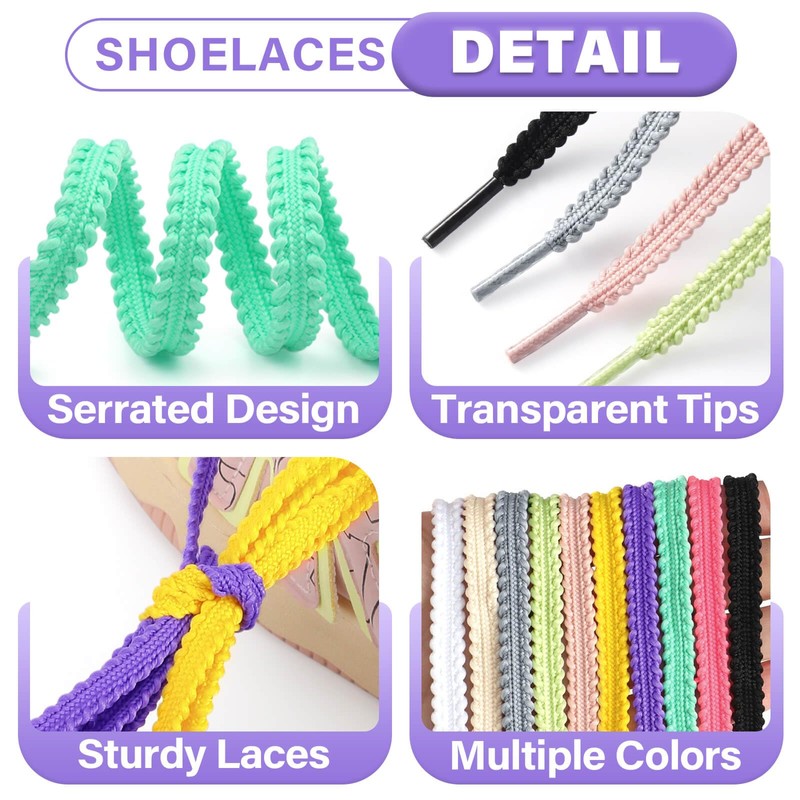 DELELE Thick Flat Shoe Laces: Replacement Athletic 55 Inch Black