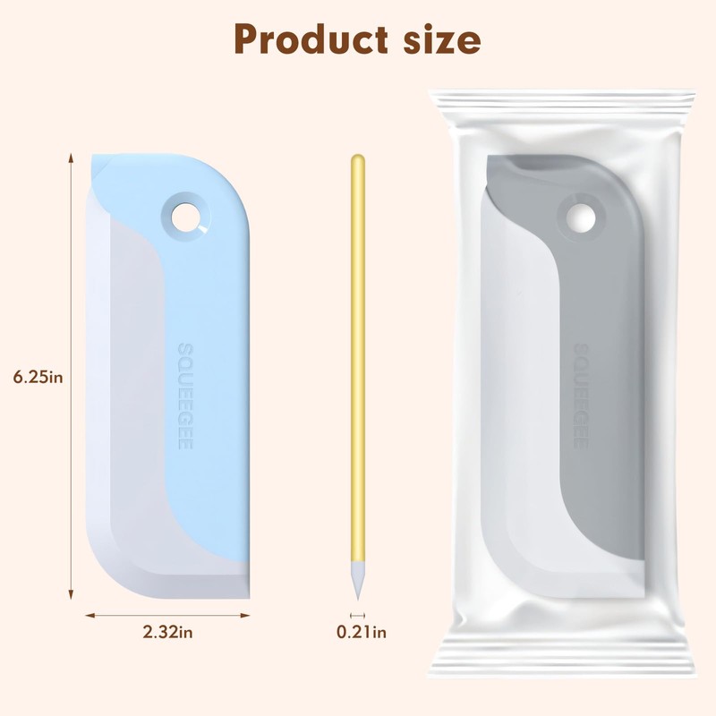 3 Pack Small Squeegees, Squeegee for Shower Glass, Car Window