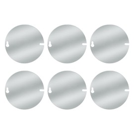 Round Electrical Box Cover, 4 Inch Metal Junction Box Covers for 4 inch Octagonal Box and Round Box, 6 Pack