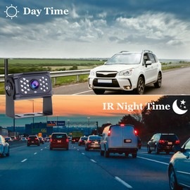 B-Qtech 7 inch Digital Wireless Backup Camera System 1080P HD Rear View Monitor Kit, IP68 Waterproof Night Vision Reverse Back up Camera Systems for Truck RV Trailer Camper Van