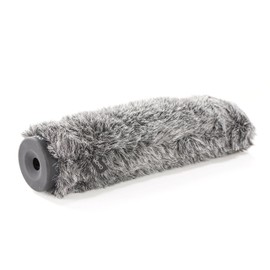 Movo WS-G220 Furry Rigid Windscreen for Microphones 18-23mm in Diameter and up to 9.4" (24cm) Long - Dark Gray