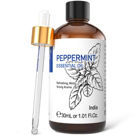 HIQILI HIQILI 3.38 Fl Oz Spearmint Essential Oil and 1 Fl Oz Peppermint Essential Oil, 100% Pure Natural for Diffuser