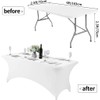 Namvo Stretch Tablecloth, 6 ft Rectangular Spandex Dining Table Cloth,