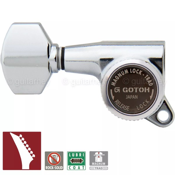 GOTOH NEW Gotoh SG381-07 MGT 7 in Line Locking Tuners
