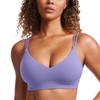 CRZ YOGA Butterluxe V Neck Strappy Sports Bras for Women