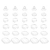 uxcell Earring Pads, 36pcs 6 Styles - Silicone Clip-on Earring