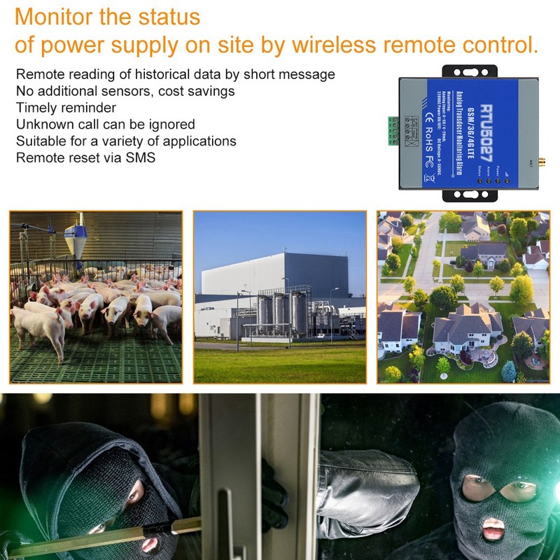 GSM Analog Alert Transducer Power Status Monitoring Alarm Controller
