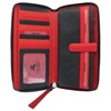 VISCONTI Bora Bora Collection Amour Leather Zip Wallet RFID Blocking