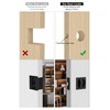 goldenwarm Matte Black Pocket Door Lock, Zinc Alloy Black Pocket