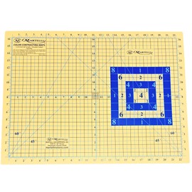 Martelli Color Contrasting Cutting Mat, 18 x 24 inches, Double-Sided Grid Lines, Self-Healing Surface for Quilting and Sewing