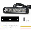 FXC 2pack 6-LED Strobe Light Purple Waterproof Emergency Beacon Flash