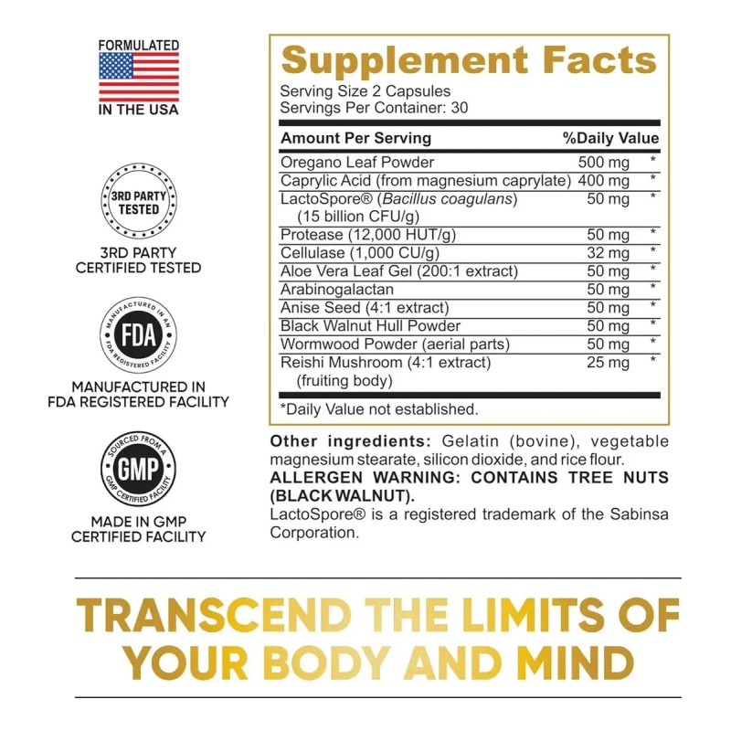 1 Botella De Candida Purification, 60 Cpsulas Sin Sabor