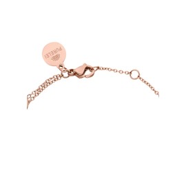 Purelei® Alohi Heart Bracelet - Stainless Steel Double Row Heart Bracelet in Gold, Silver & Rose Gold, One size, Stainless Steel, Agate