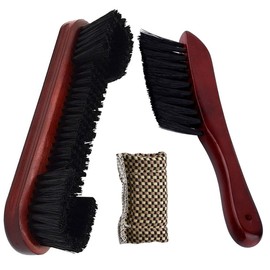 Billiard Brush and Accessory Set - 3 Pieces Pool Table Cleaning Tool with Rails Brush and Cue Made of Fabric