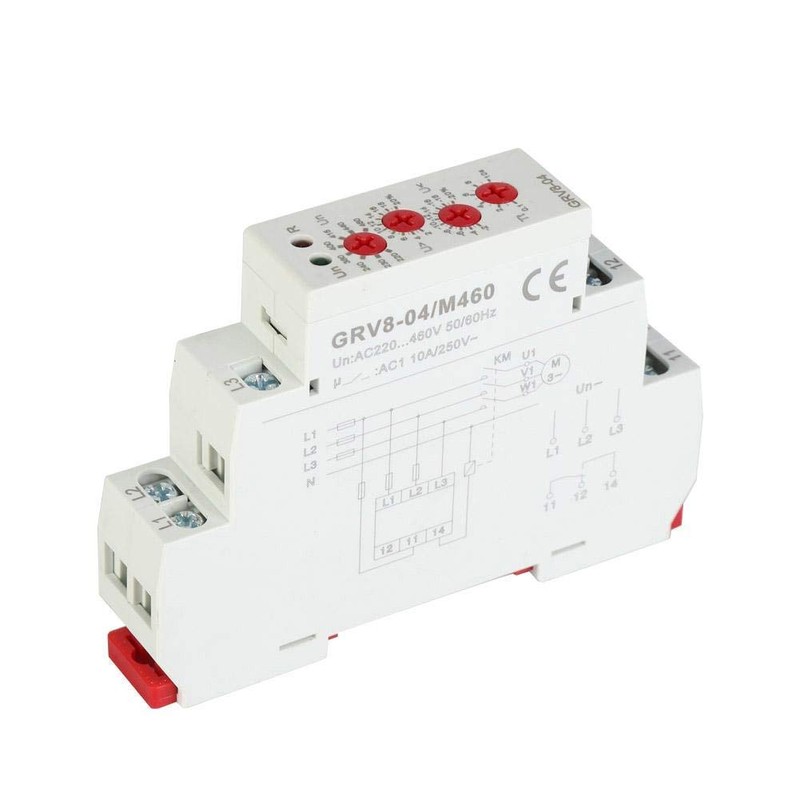 GRV8-04 M460 Voltage Relay,3-Phase Voltage Monitoring Relay Phase Sequence Phase