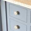 Goo-Ki 6-Pack Cream Gold Cabinet Knobs, 1.3 inch (34mm) Zinc