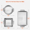 Onlyfire 3 Packs Grill Baskets, Heavy Duty Stainless Steel Perforated
