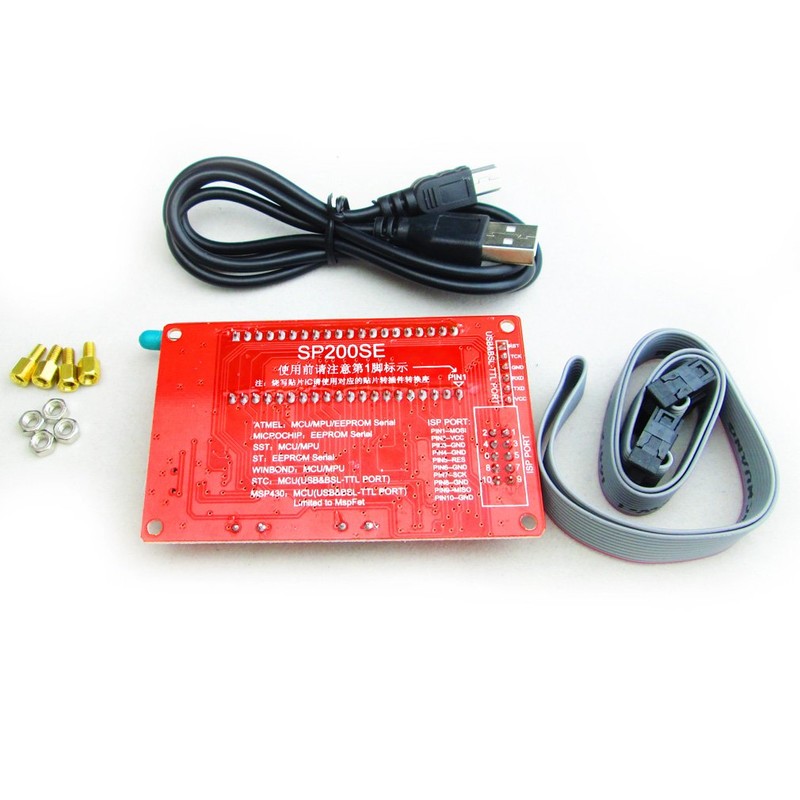 HiLetgo 51 Microcontroller Programmer SP200SE USB Burner Support AT89C52 24C02