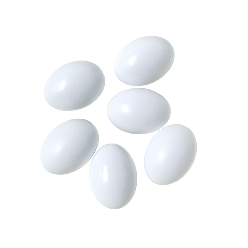 Azatemgo Chicken Eggs Fake Chicken White Eggs Easter Eggs Set