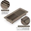 FanGoFast 4" x 10" (Duct Opening Size) Floor Register Brown