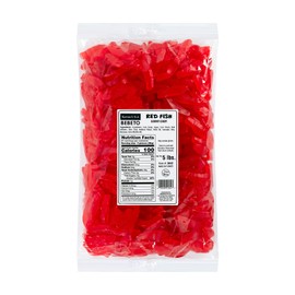 Kervan Candy Bebeto Red Fish Gummies - Fruity, Soft & Sweet Gummy Candy Bulk for Kids, Gift Snacks and Parties - Red Fish Gummy Candy Big Party Size Bag (5 lbs)