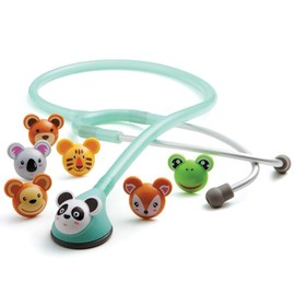 ADC Adscope Adimals 618 Pediatric Stethoscope With Tunable AFD Technology, Seafoam, 10.4 Ounce