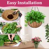 Halatool 20 Inch Large Hanging Baskets Planters for Outdoor Plants,