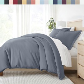 LINEN MARKET Duvet Cover Queen (Light Gray) - Experience Hotel-Like Comfort with Unparalleled Softness, Exquisite Prints & Solid Colors for a Dreamy Bedroom - Queen Duvet Cover Set with 2 Pillow Shams