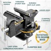 Bench Vise 4-1/2in Multi-Purpose Bench Vice Clam on Vise, Heavy