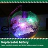 6Pcs Shining Christmas Balls with LED Light Pendants Refillable Ball