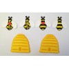 Handmade Bumble Bee Die Cut Beehive Set Handmade Paper Piecing