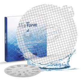 Disposable Hair Catcher Shower Drain Mesh Stickers, 35 Pack