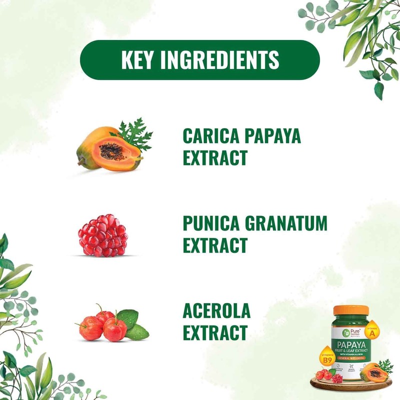 Generic Generic Papaya Leaf & Fruit Extract Supplement with Vitamin