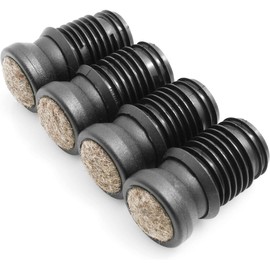 Design61 Tilt glides with felt slide base Floor Protective Protector Foot for round tubes Ø 16 mm Set of 4