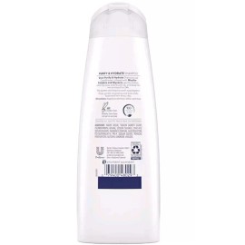 Dove Purify & Hydrate Shampoo - Removes impurities Protect From Dryness 24hr Moi