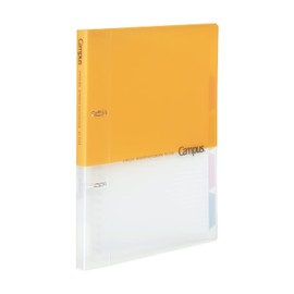 Kokuyo Le-PP358Y Loose Leaf Binder, Campus B5, 2 Holes, Up to 100 Sheets, Yellow