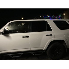 HIGH FLYING for Toyota 4Runner 5th Gen. 2010-2024 Car ABS Matte Black Side Door Handles Cover Trim 8pcs (Without Keyless Hole), NOT Fit Limited